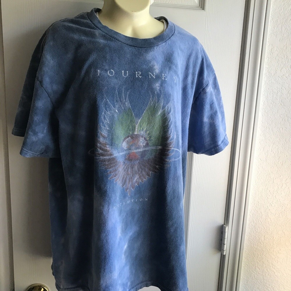 Journey Evolution  T Shirt Tie Dye Album Cover Rock Band  Size M Girlfriend Fit
